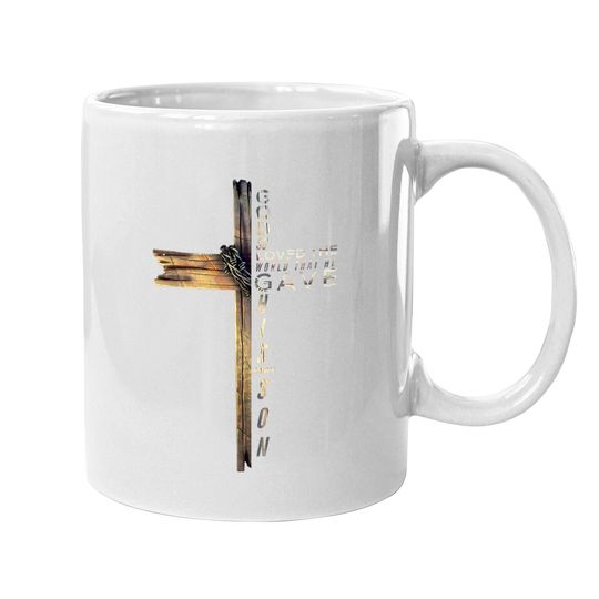 Discover John 3:16 Christian Cross Bible Coffee Mug