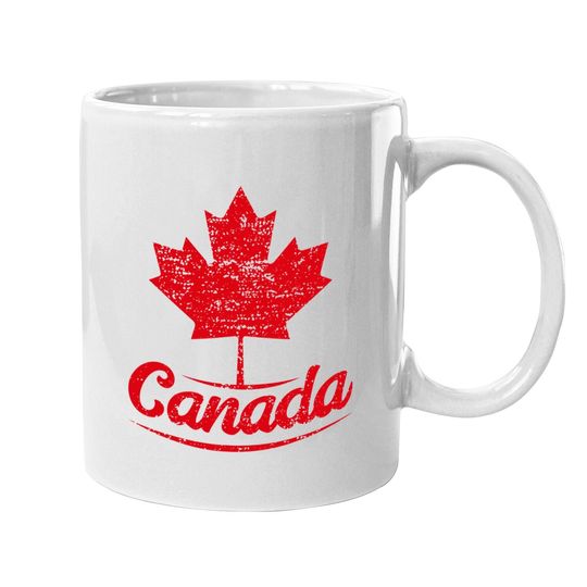 Discover Vintage Canada Flag Canadian Flag Maple Leaf Coffee Mug