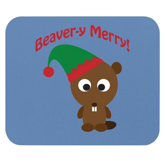 Discover Happy Holidays Beaver Classic Mouse Pads