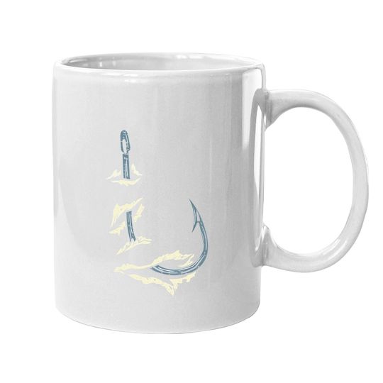 Discover Fish Hook Cool Fishing Fisher Fisherman Angler Dad Coffee Mug