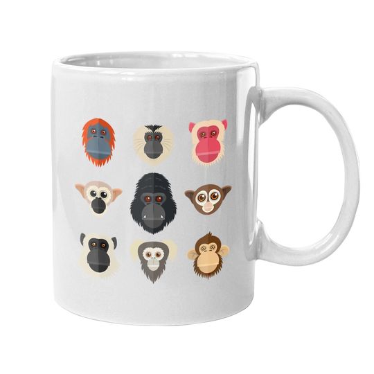 Discover Monkey Chimpanzee Gorilla Squirrel Monkey Coffee Mug