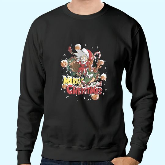 Discover Merry Christmas Goku Classic Sweatshirts