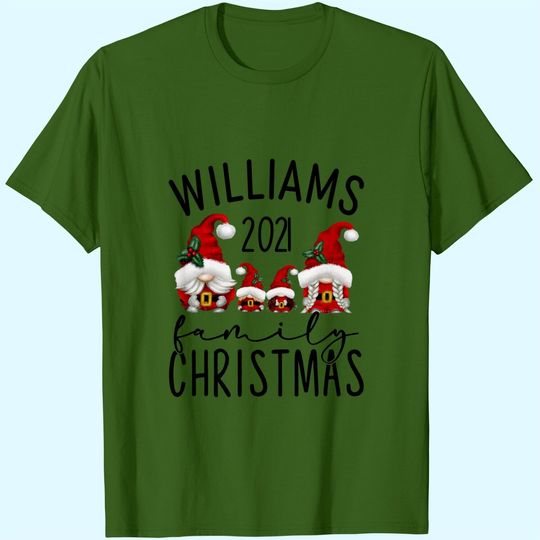Discover Christmas Gnome  Personalized Family Name T-Shirts