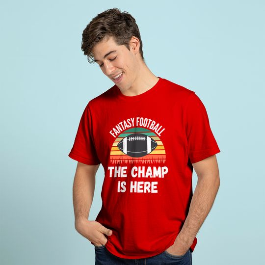 Discover Football Draft Day, The Champ Is Here T-Shirt