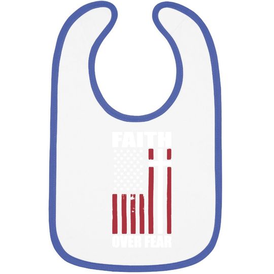 Discover Faith Over Fear Baby Bib