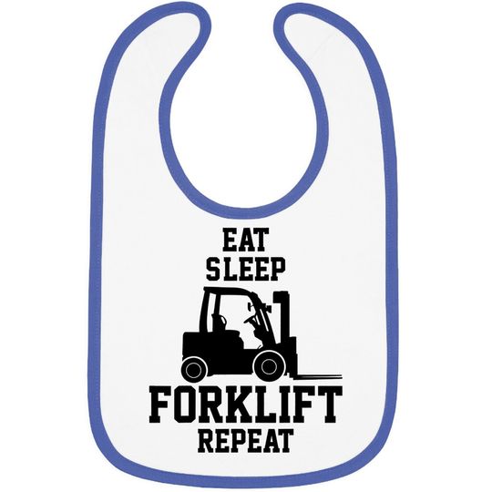 Discover Forklift Baby Bib