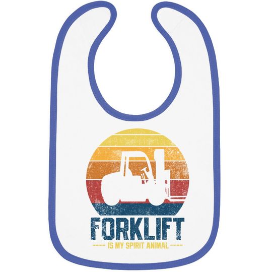 Discover Forklift Vintage Baby Bib