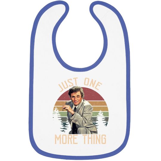 Discover Columbo Just One More Thing Circle Baby Bib
