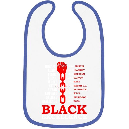 Discover Black Excellence, Black Af Baby Bib