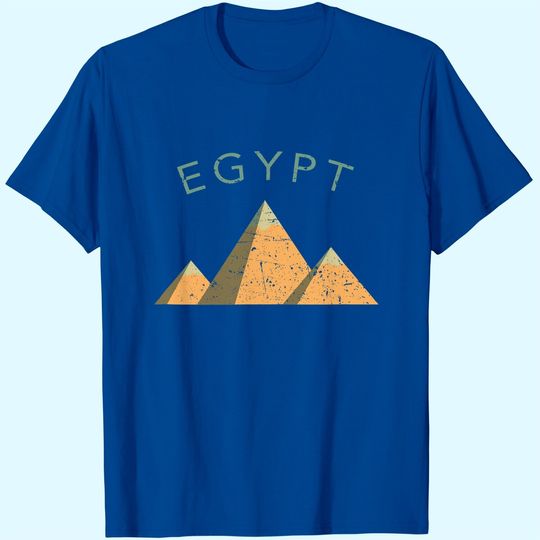 Discover Egypt Pyramids Giza Cairo Distressed T Shirt
