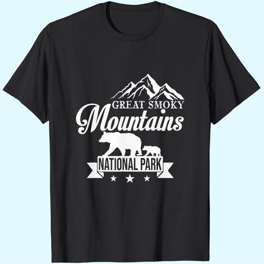 Discover Great Smoky Mountains National Park US Black Bears Vintage T-Shirt