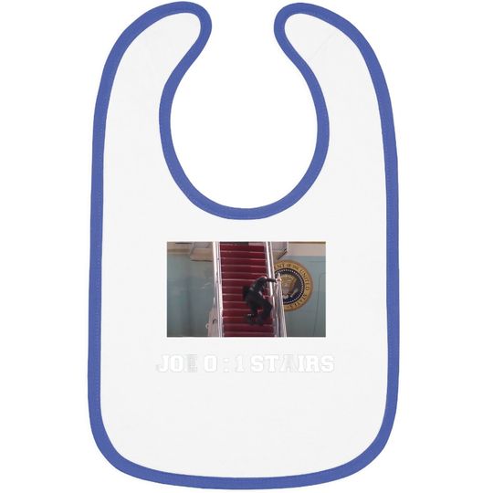 Discover Joe Biden Falling Down Stairs Joe Vs Stairs Funny Political Baby Bib