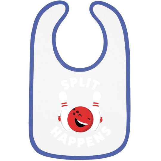 Discover Split Happens | Funny Bowling Baby Bib For And Baby Bib