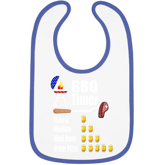 Discover Funny Bbq Timer - Barbecue Grill Grilling Gift Baby Bib