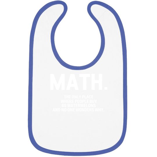 Discover Math Blackmyth Baby Bib