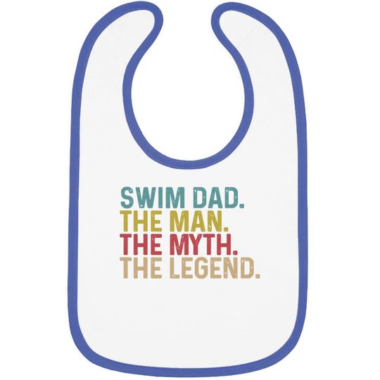 Discover Swimming Lover - Swim Dad Legend Baby Bib