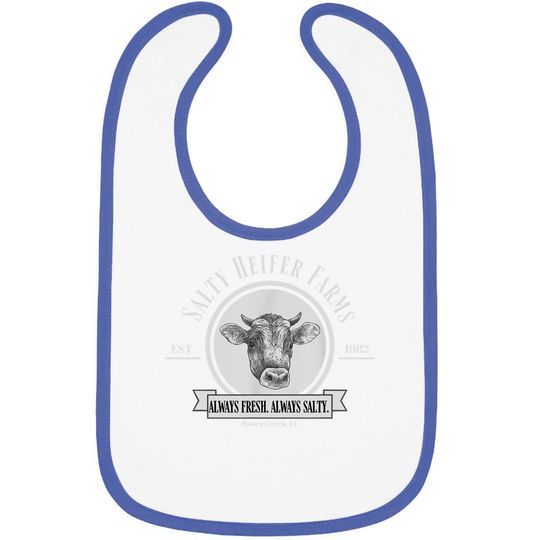 Discover Salty Heifer Farms, Sarcastic Farm County Cow Lover Baby Bib
