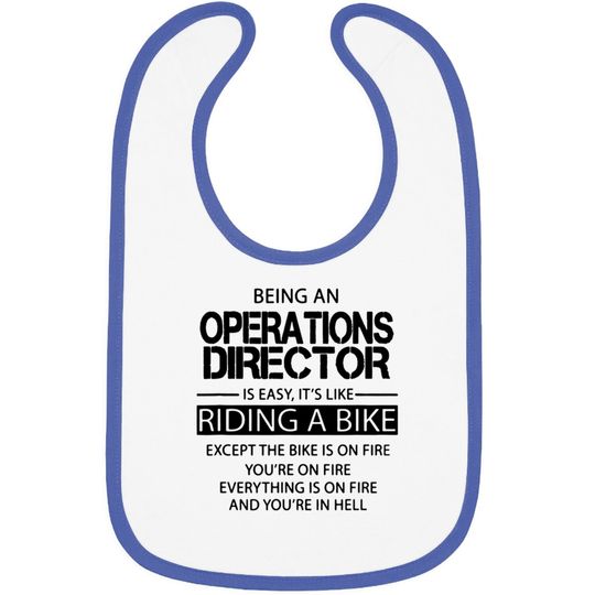 Discover Being An Operations Director It's Easy Baby Bib