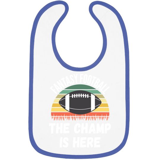Discover Football Draft Day, The Champ Is Here Baby Bib
