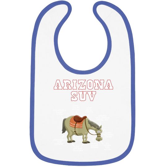 Discover Arizona Joke Horse Mule Souvenir Baby Bib