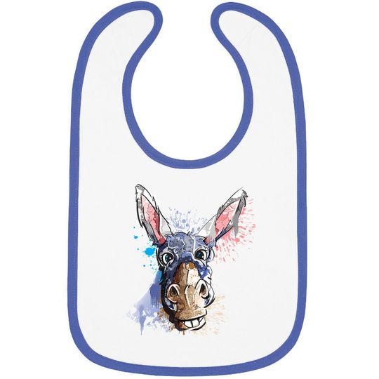 Discover Donkey Baby Bib