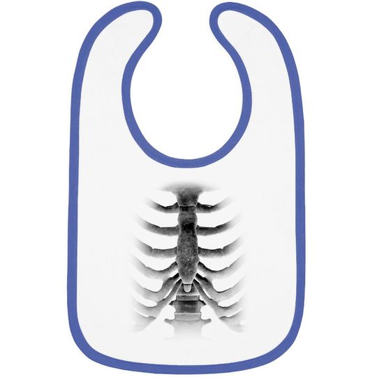 Discover Skeleton Chest Rib-cage Bones Halloween Baby Bib