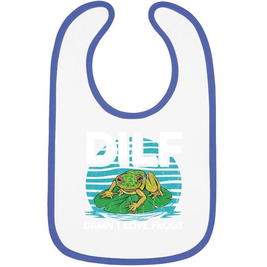Discover Dilf-damn I Love Frogs, Frog-amphibian Lovers Baby Bib