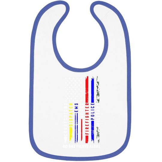 Discover No One Fights Alone Patriot Apparel Baby Bib Bib Fit