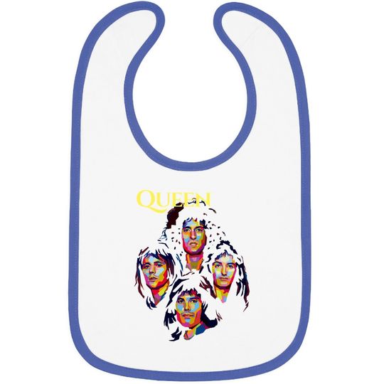 Discover Queen Pop Art Baby Bib