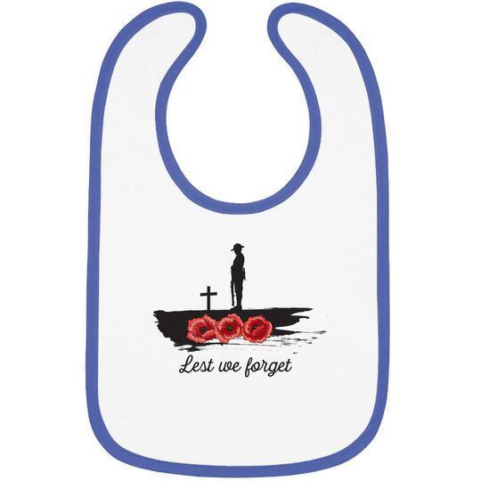 Discover Lest We Forget Baby Bib