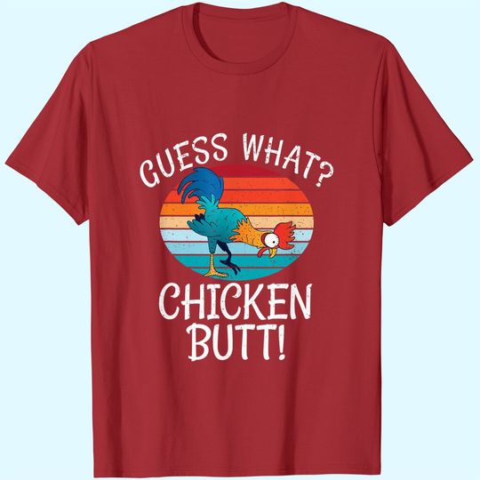 Discover Guess What? Chicken Butt! White Design T-Shirt