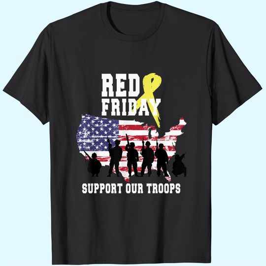 Discover RED Friday Remember Everyone Deployed Military T-Shirt