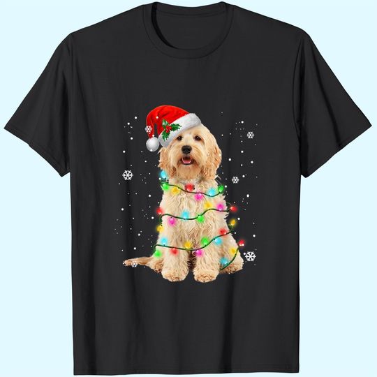 Discover Goldendoodle Dog Tree Christmas T-Shirt