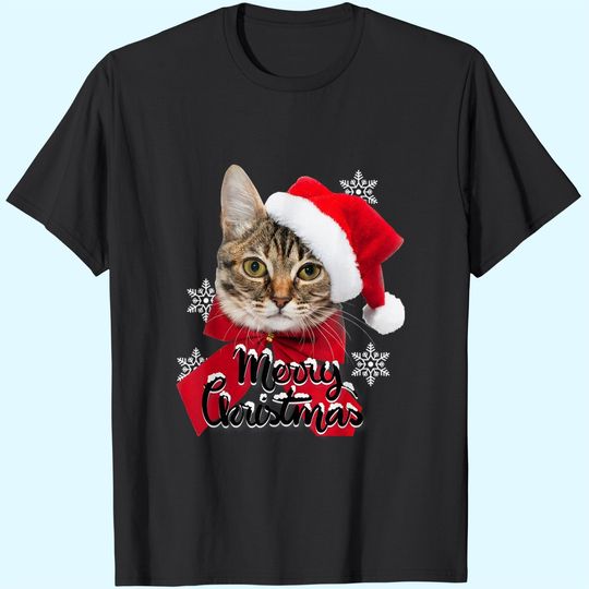 Discover Christmas Cat Funny T-Shirt