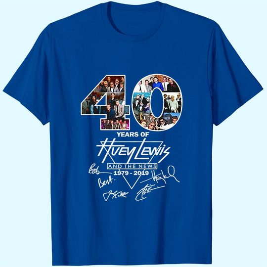 Discover VinaTee 40 Years of Huey Lewis and The News 1979-2019 T-Shirt