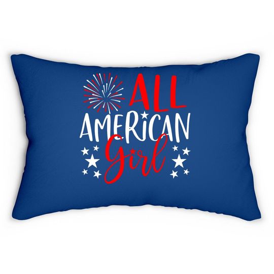 Discover Family Matching Lumbar Pillow All-american Girl Lumbar Pillow