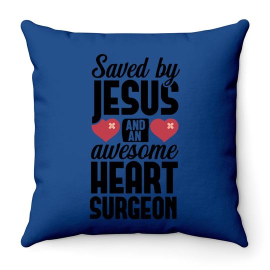 Discover Open Heart Surgery Survivor Jesus Bypass Recovery Gift Throw Pillow