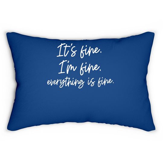 Discover It's Fine Inspirational Graphic Letter Pillow