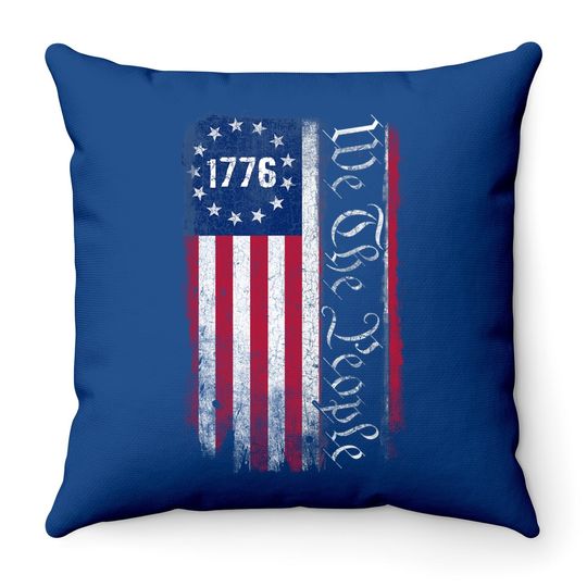 Discover 1776 We The People Betsy Ross 4th Of July American Flag Throw Pillow