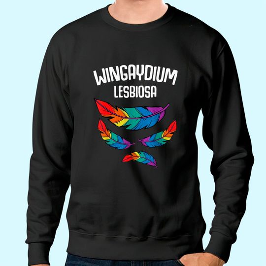 Discover LGBT Pride 2021 Funny Lesbian Love Wingaydium Lesbiosa Gift Sweatshirt