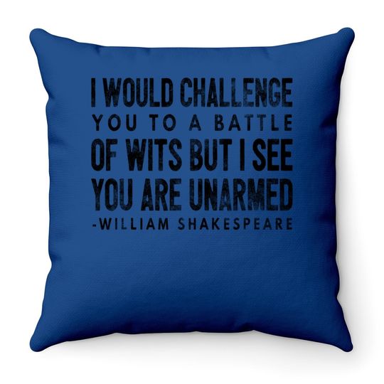 Discover Shakespeare Quote Throw Pillow