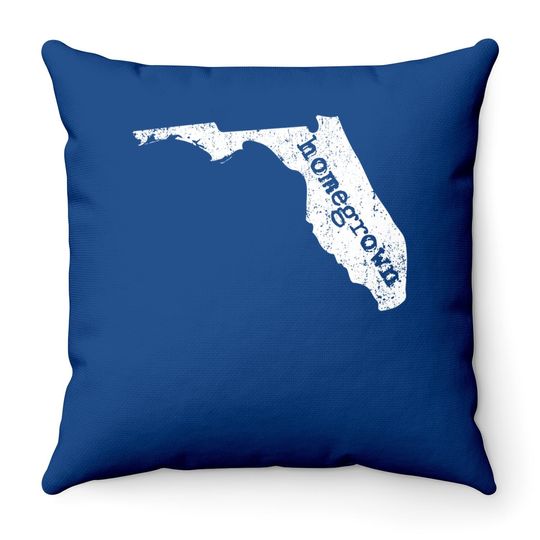 Discover Home State Of Florida Homegrown | Florida Native Throw Pillow