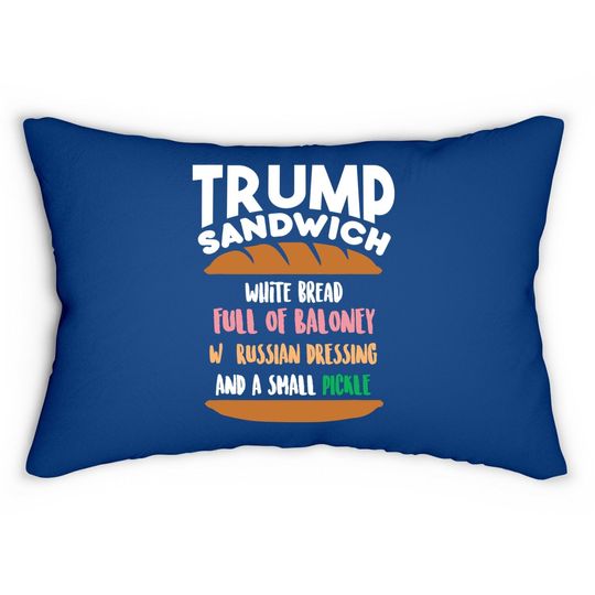 Discover Trump Sandwich Anti-trump Impeachment Funny Lumbar Pillow