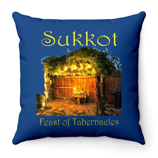 Discover Chag Sukkot Thanksgiving Feast Of Tabernacles Sukkah Throw Pillow
