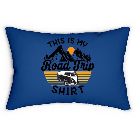 Discover This Is My Road Trip Lumbar Pillow Rv Camper Lumbar Pillow