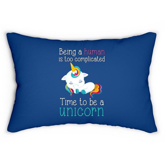 Discover Time To Be A Unicorn Plus Size Lumbar Pillow