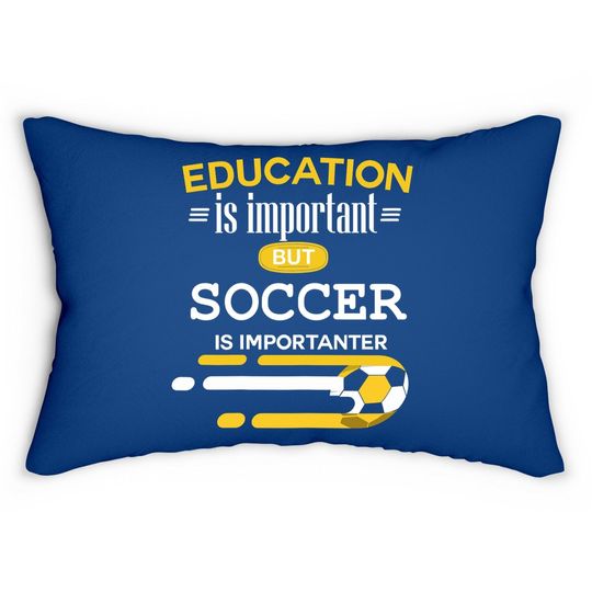 Discover Soccer Player Fan Supporter Soccer Team Lumbar Pillow