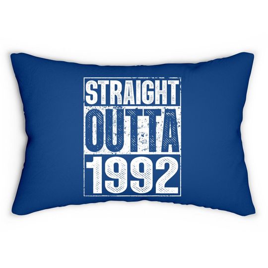 Discover Straight Outta 1992 29th Bithday Gift 29 Years Old Birthday Lumbar Pillow