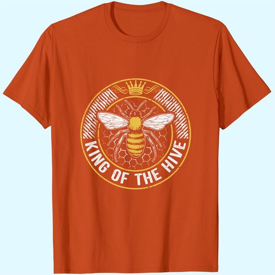 Discover King Of The Hive Beekeeper Bee Lover Honey T Shirt