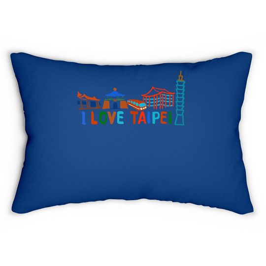 Discover I Love Taipei Lumbar Pillow